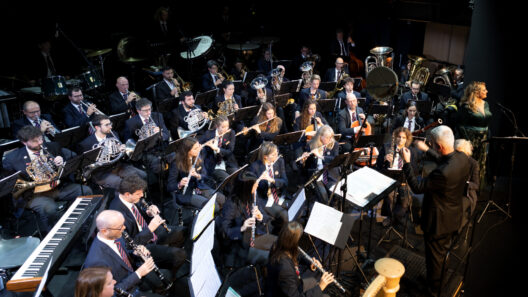Die Civica Filarmonica Bellinzona während eines Konzerts