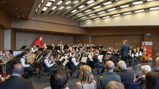 Porträt Symphonisches Blasorchester Schweizer Armeespiel am Prix Musique 2022.